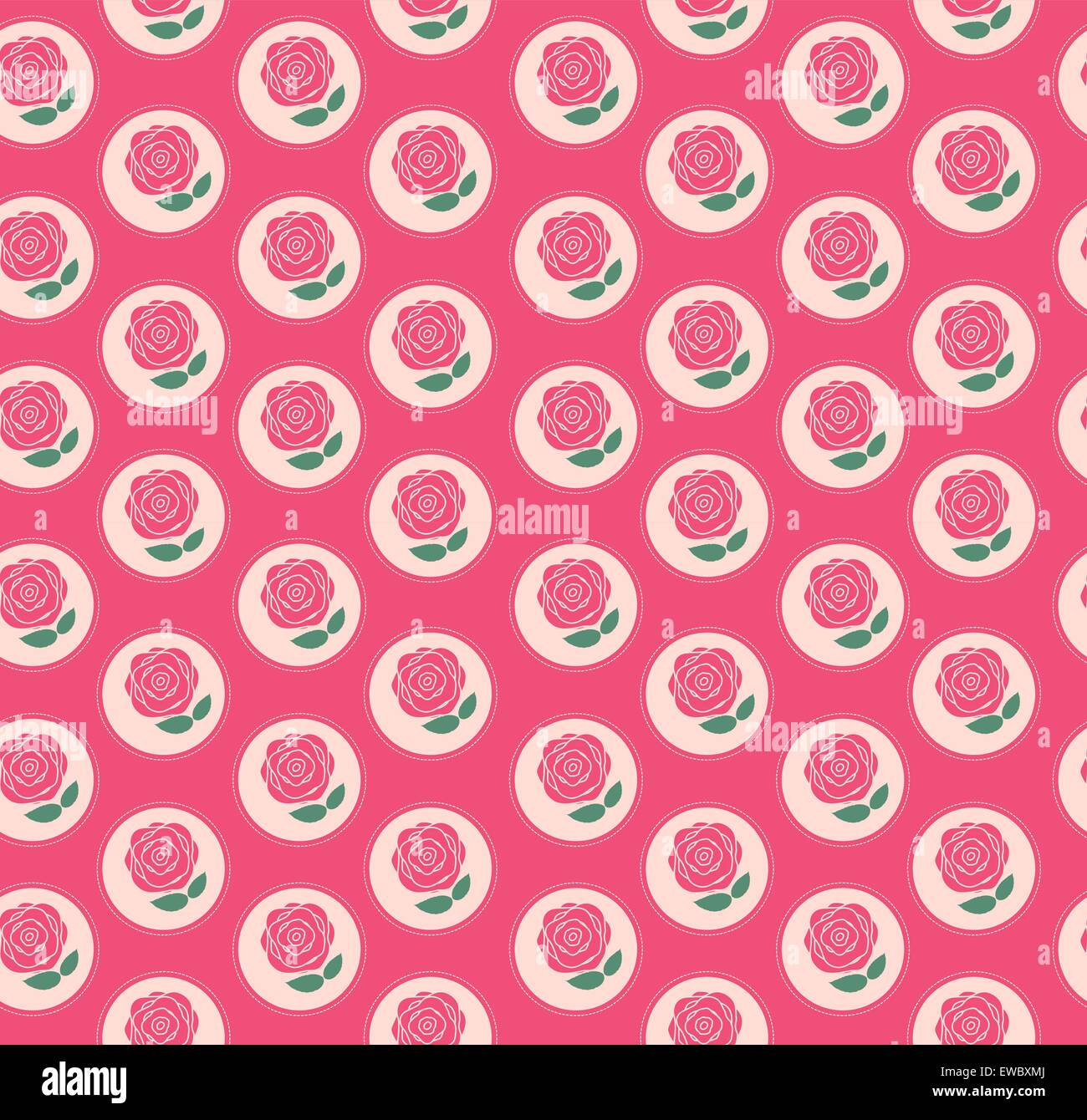 Floral Seamless Pattern Background for Wedding and Birthday. Vec Stock ...