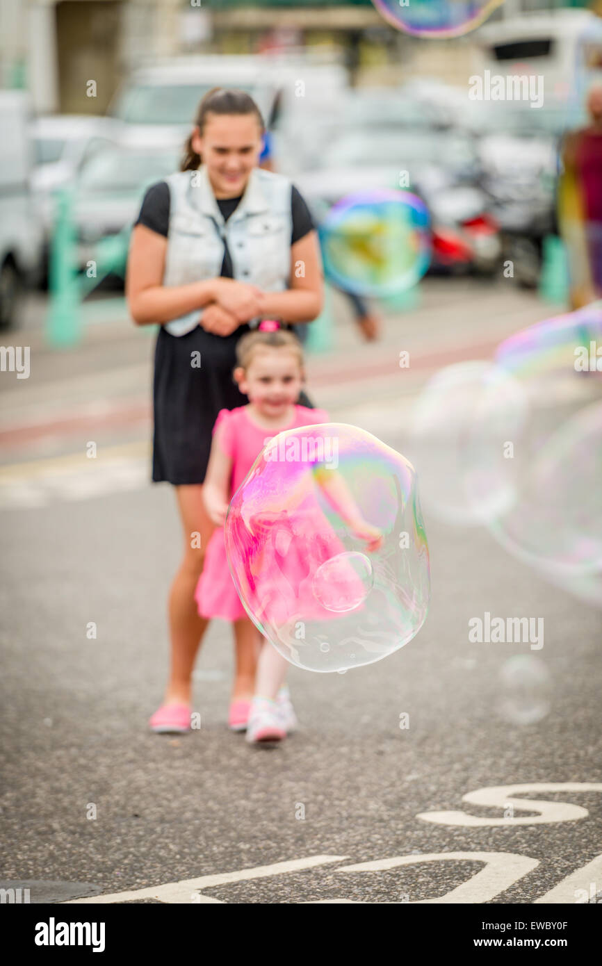 Bubbles in Brighton Stock Photo Alamy