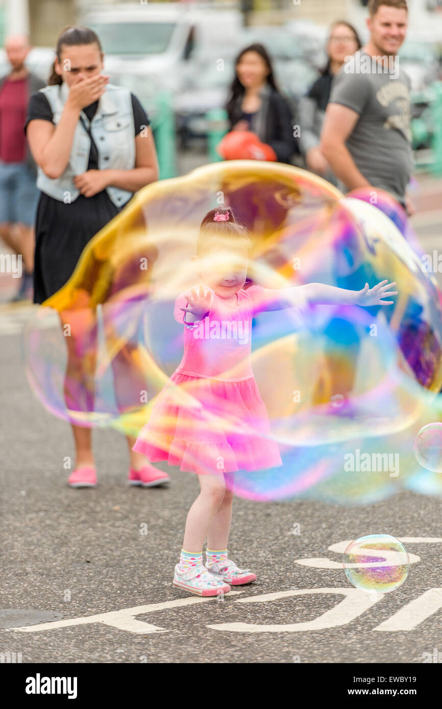 Bubbles in Brighton Stock Photo Alamy