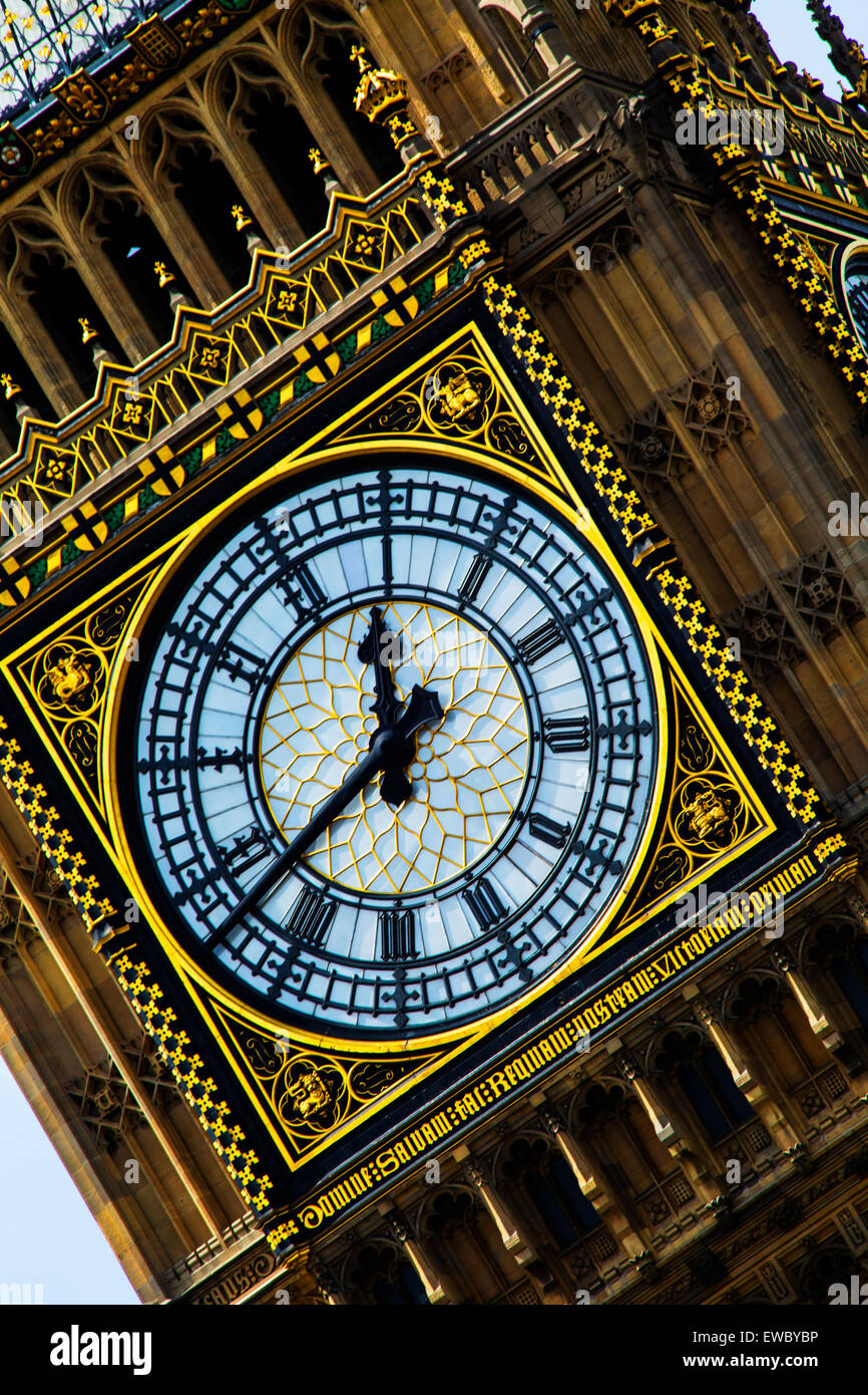 Elizabeth Tower known as Big Ben Clock Tower, London, UK. Stock Photo