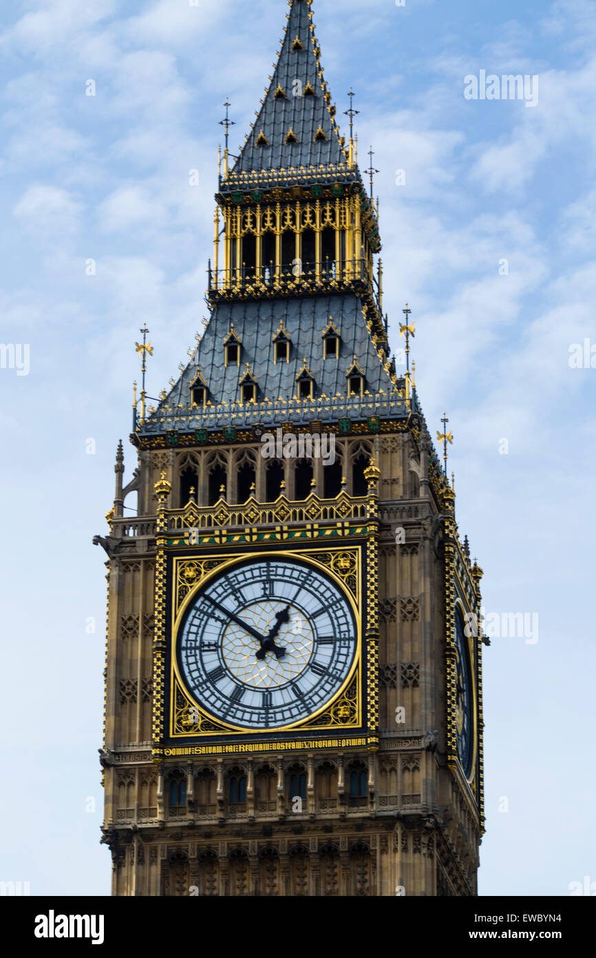 Elizabeth Tower known as Big Ben Clock Tower, London, UK. Stock Photo