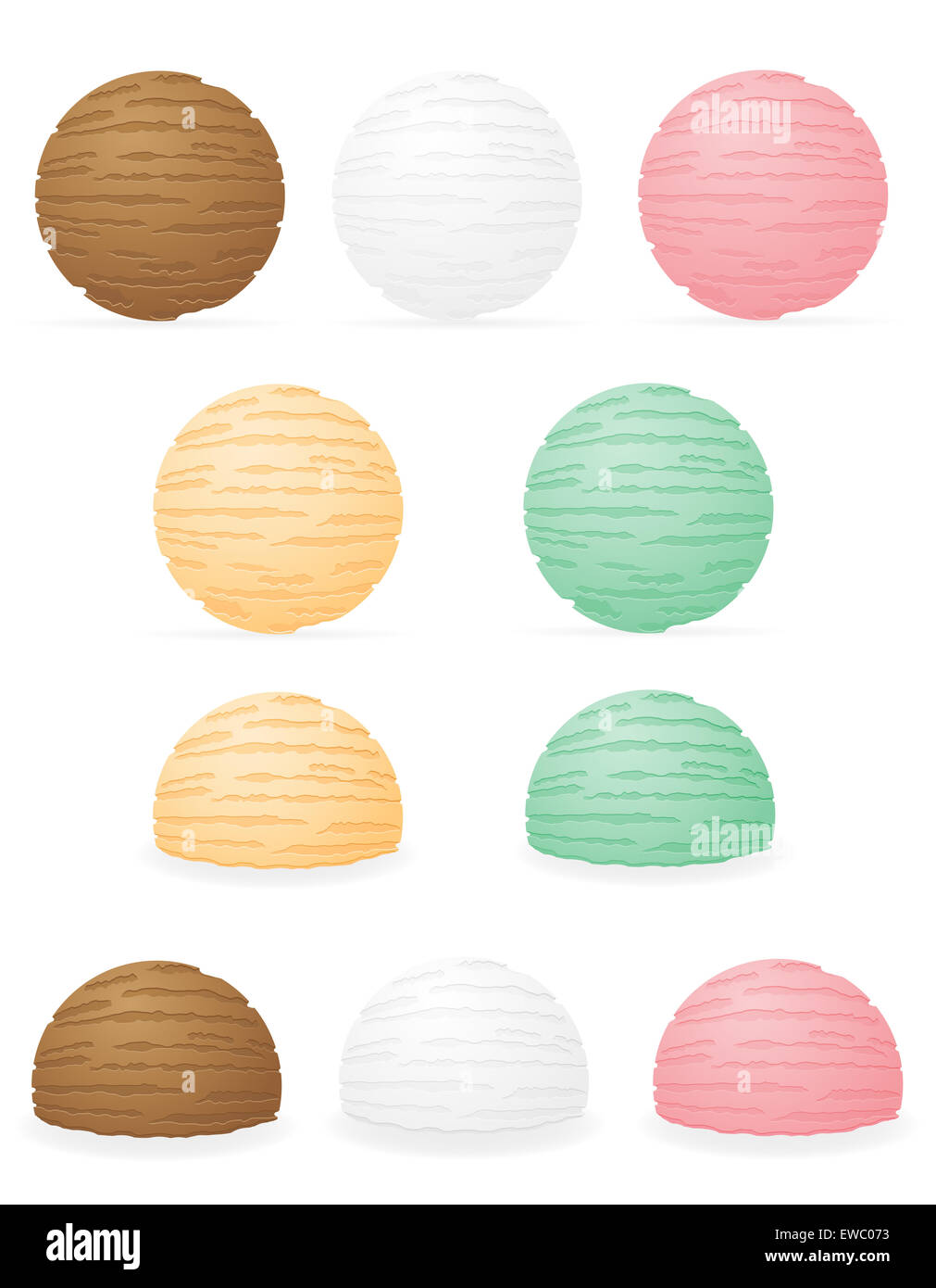 ice cream vector illustration isolated on white background Stock Photo ...