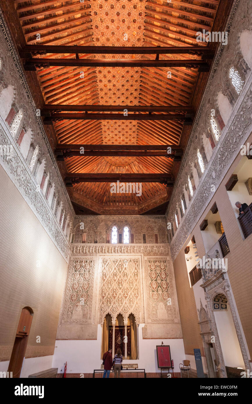 Ceiling of the Synagogue of El Transito, Toledo Stock Photo