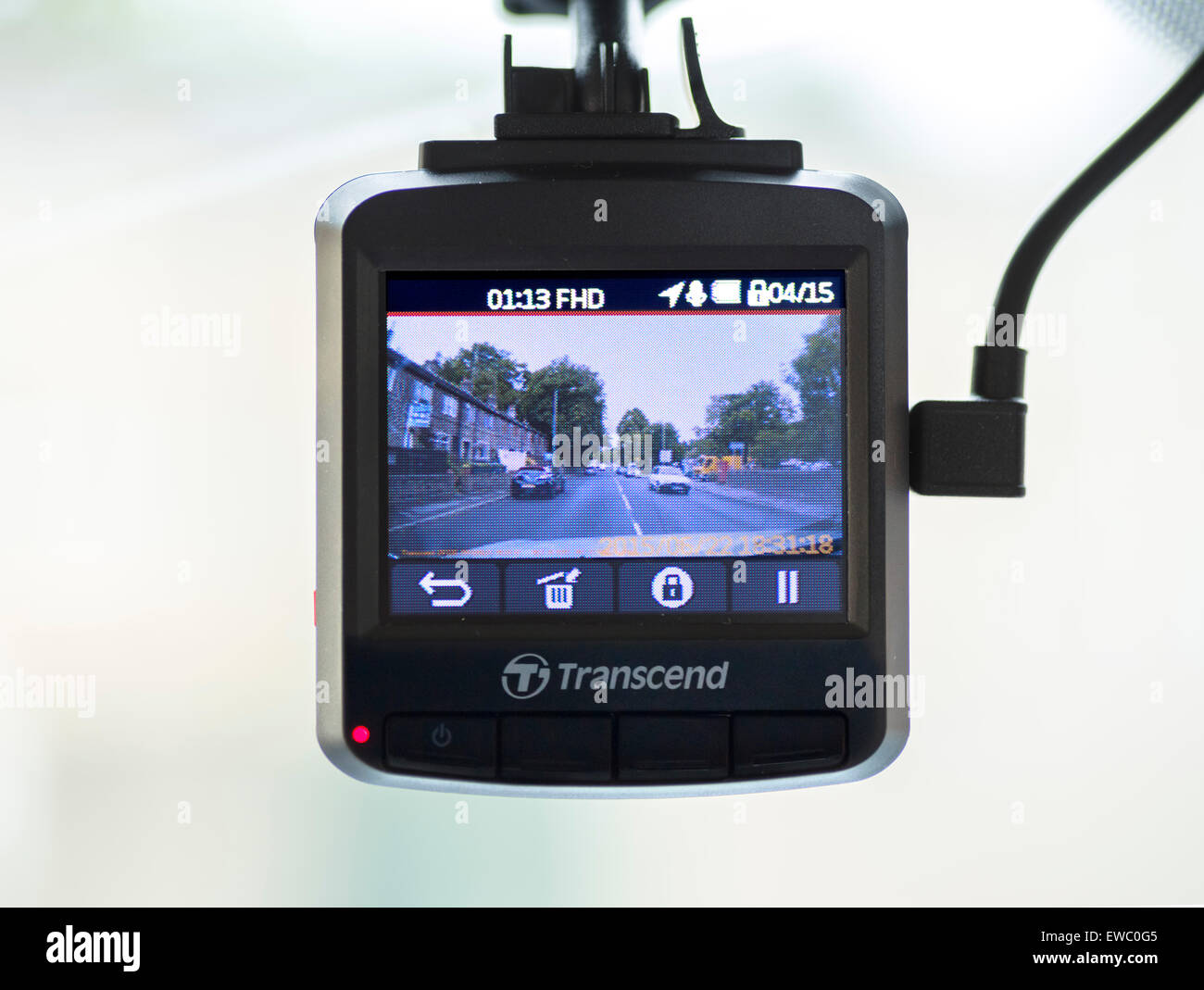 A Transcend dashboard camera (dashcam), UK Stock Photo