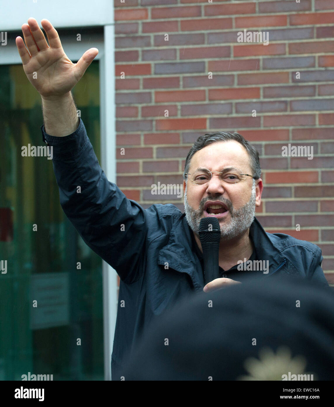 Berlin, Germany. 22nd June, 2015. Egyptian television journalist Ahmed Berlin, Germany. 22nd June, 2015. Egyptian television journalist Ahmed