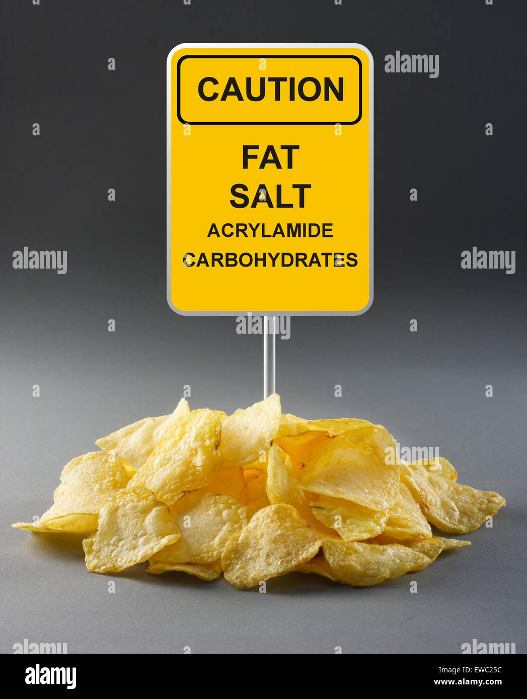 Junk food concept potato chips Stock Photo Alamy