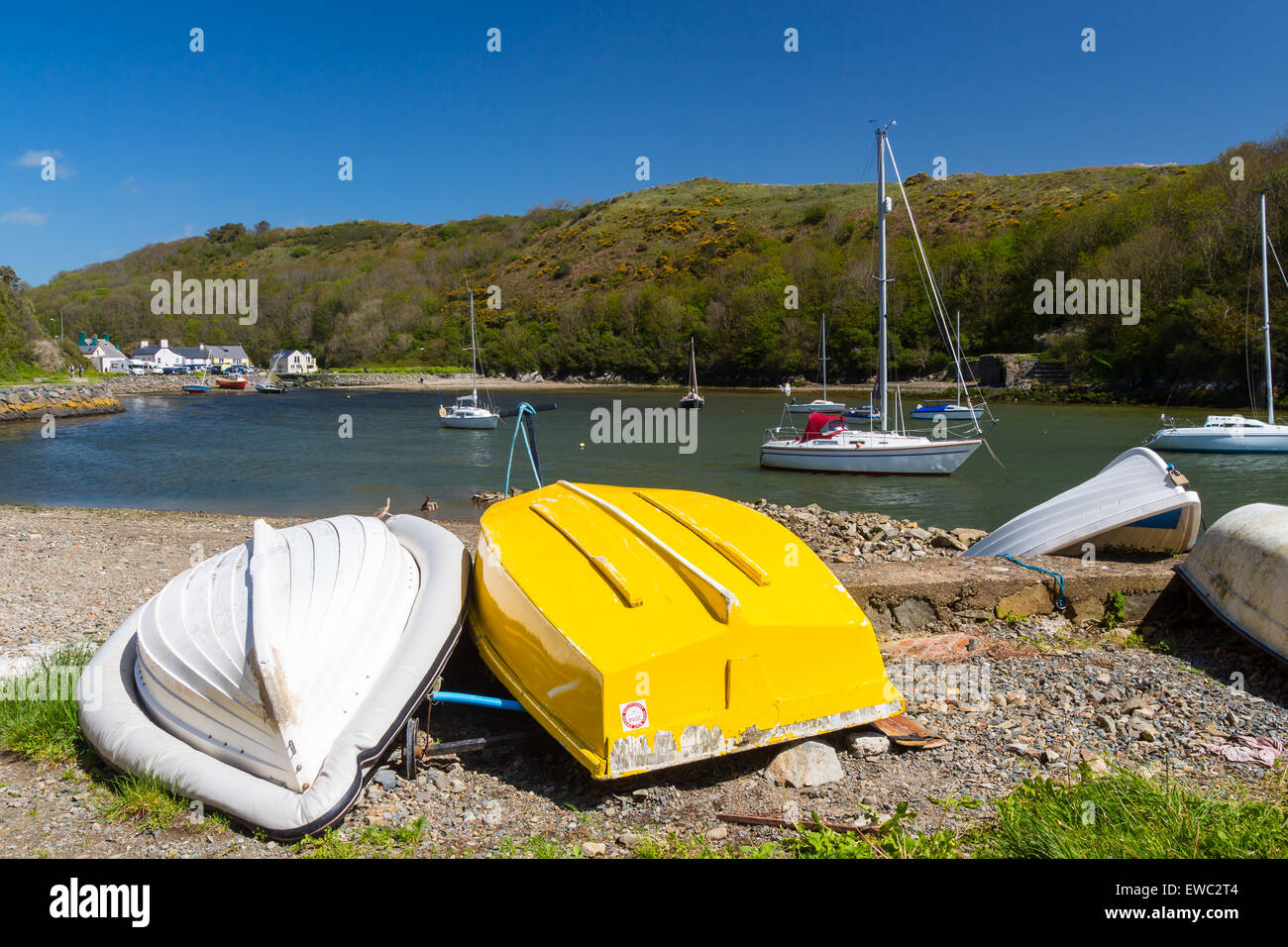 Solva in St Brides Bay in Pembrokeshire Coast National Park Wales UK Europe Stock Photo