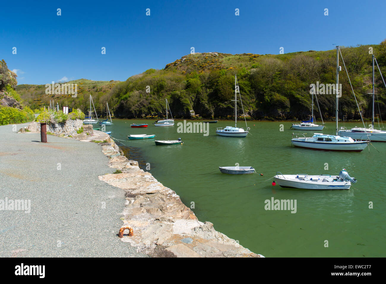 Solva in St Brides Bay in Pembrokeshire Coast National Park Wales UK Europe Stock Photo