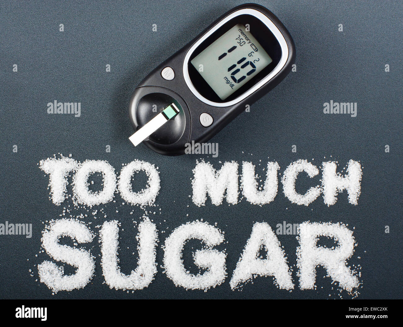 Unhealthy food concept - sugar Stock Photo