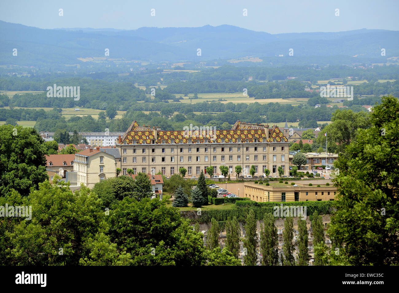 Lycee Militiare military academy in Autun Burgundy France Stock Photo