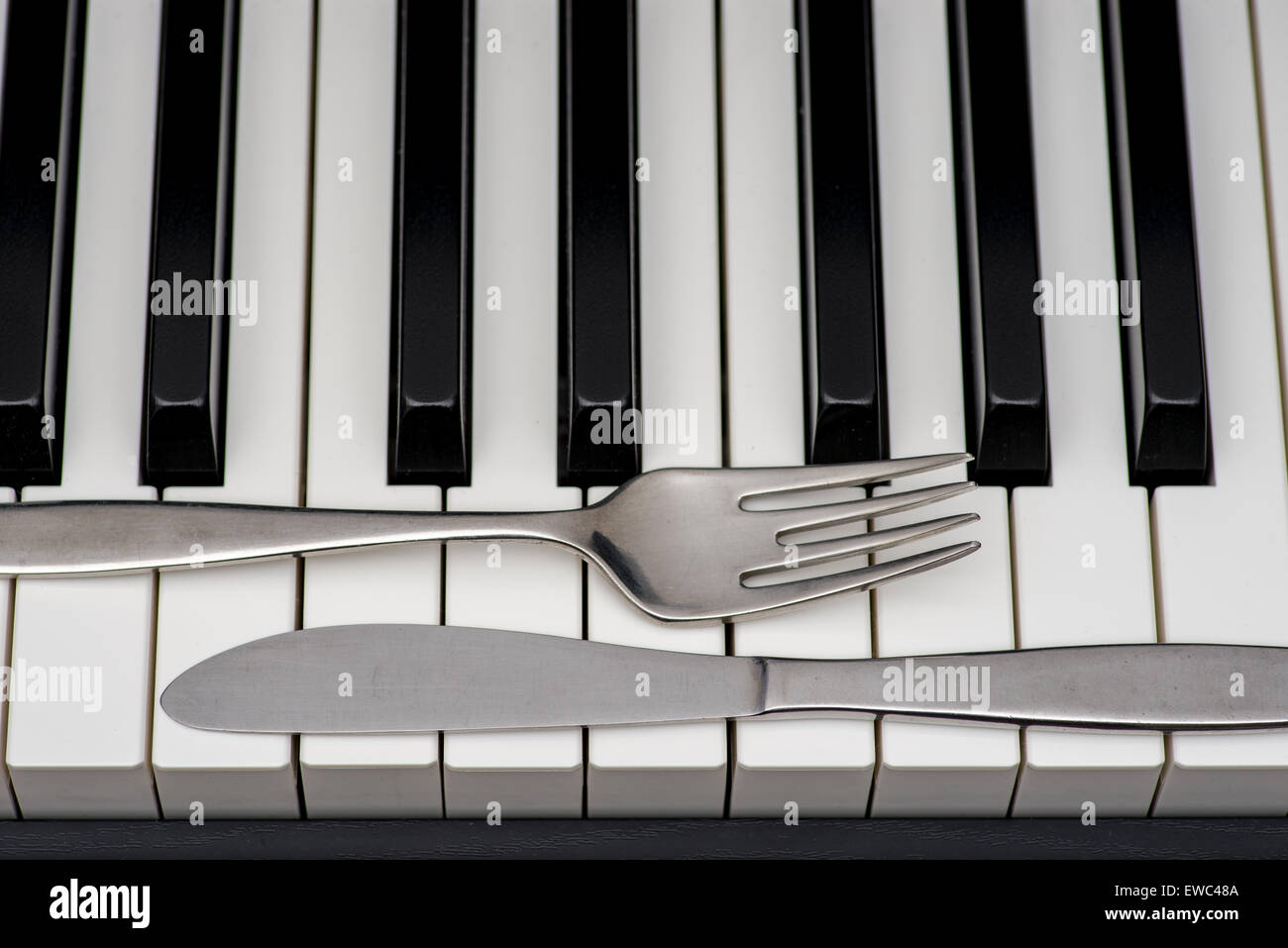 Musical dinner Stock Photo