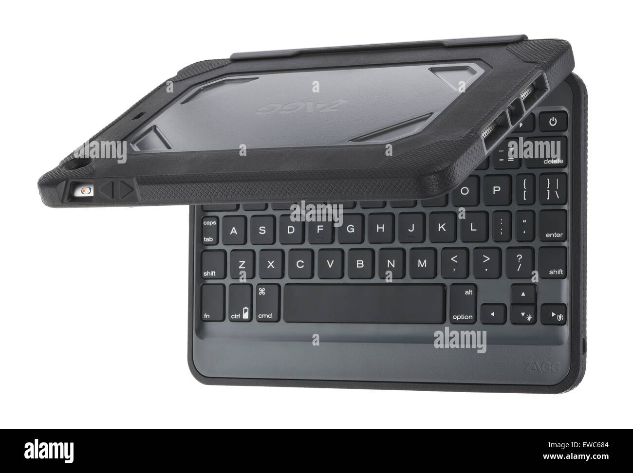 Zagg rugged iPad case with keyboard. Rubberised plastic case to protect  your Apple iPad and keyboard Stock Photo - Alamy