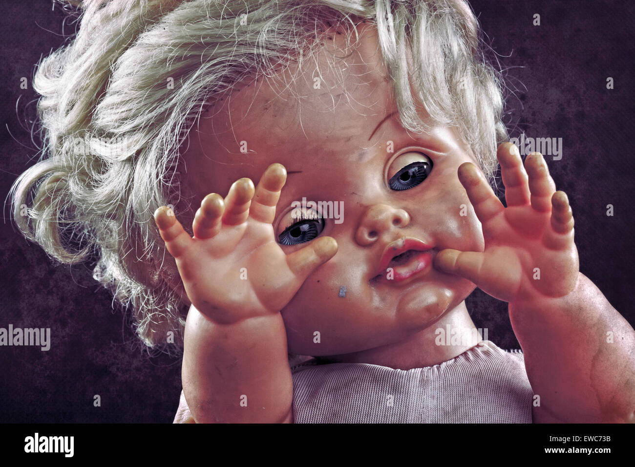 Vintage doll face Stock Photo Alamy