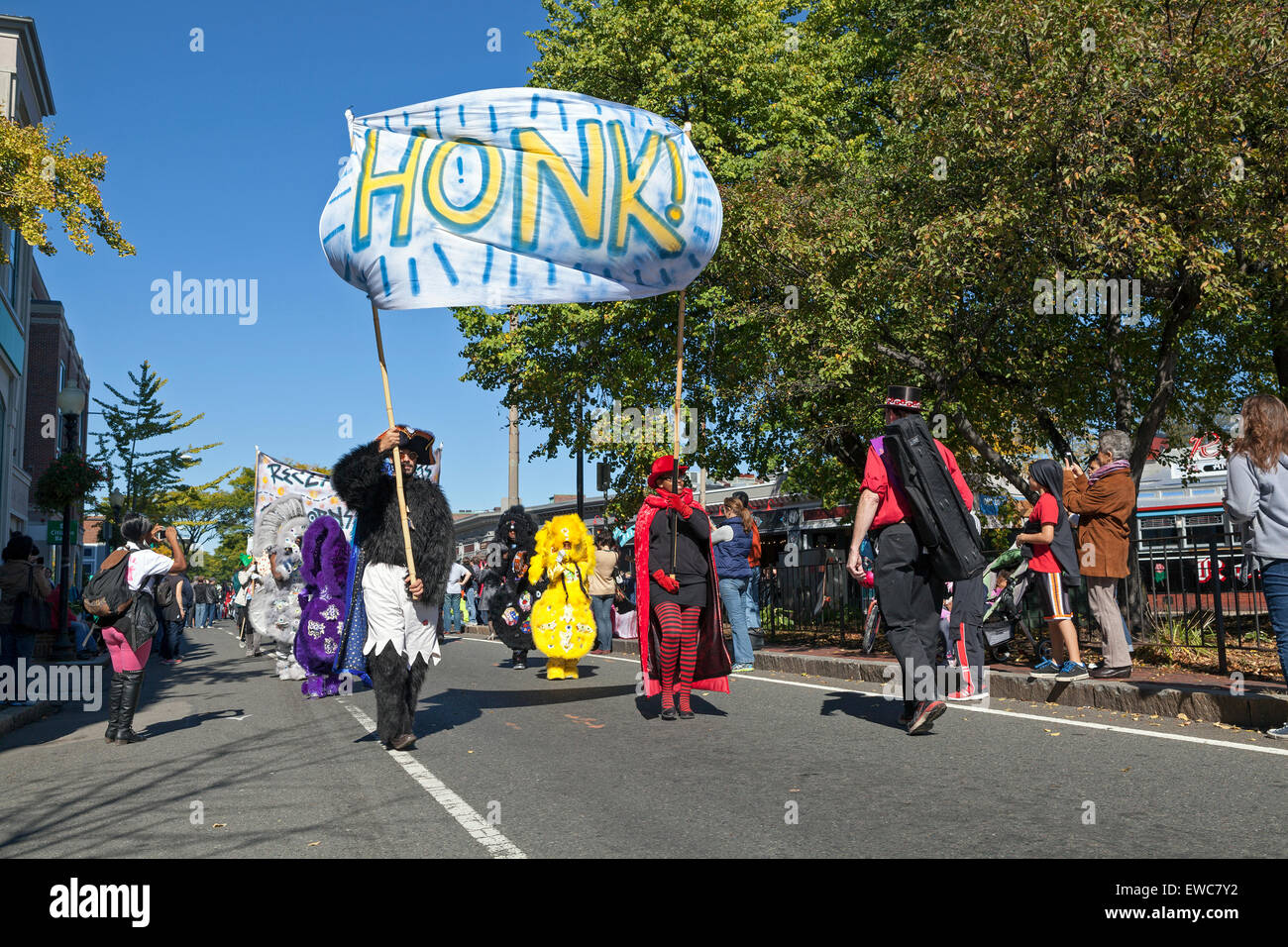 The Honk Festival in Boston, Massachusetts, USA features activist