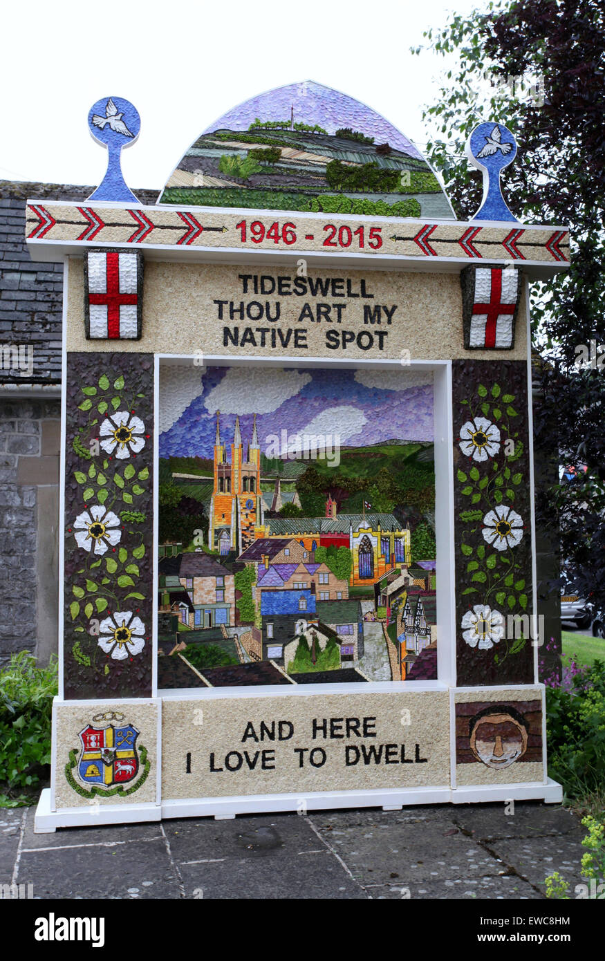 Tideswell Well Dressing 2015 Stock Photo