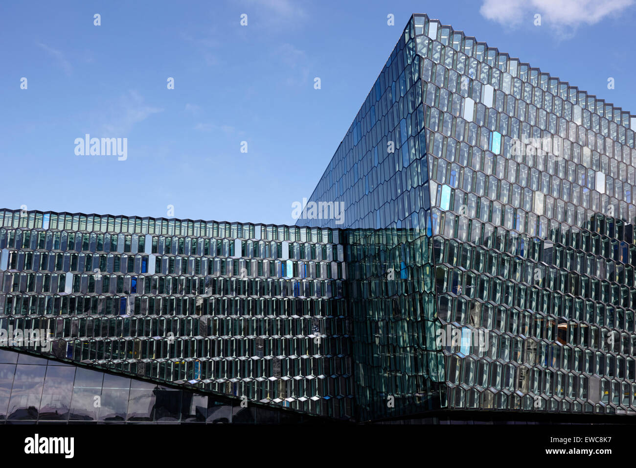 Harpa concert hall and conference centre Reykjavik iceland Stock Photo