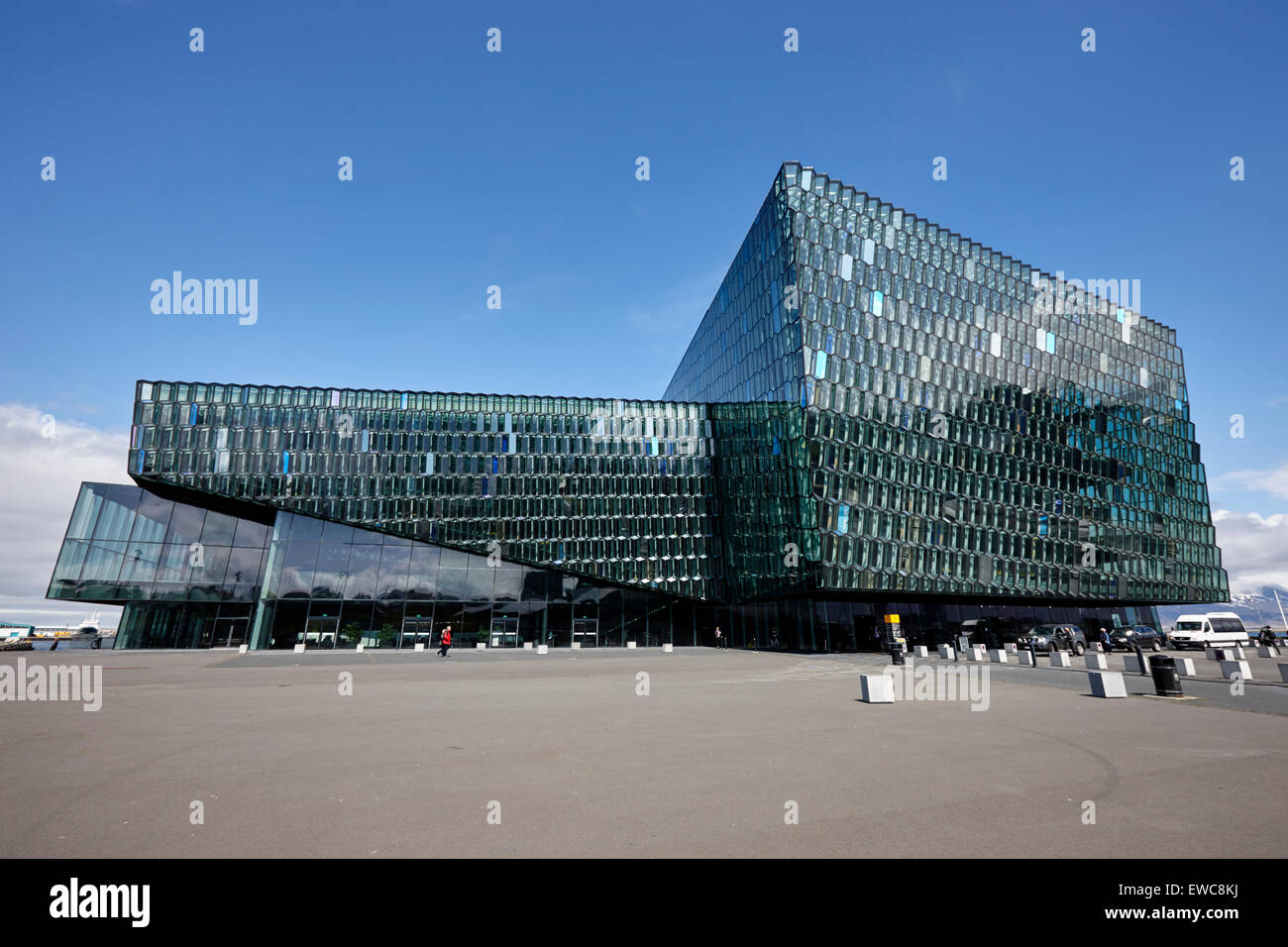 Harpa concert hall and conference centre Reykjavik iceland Stock Photo