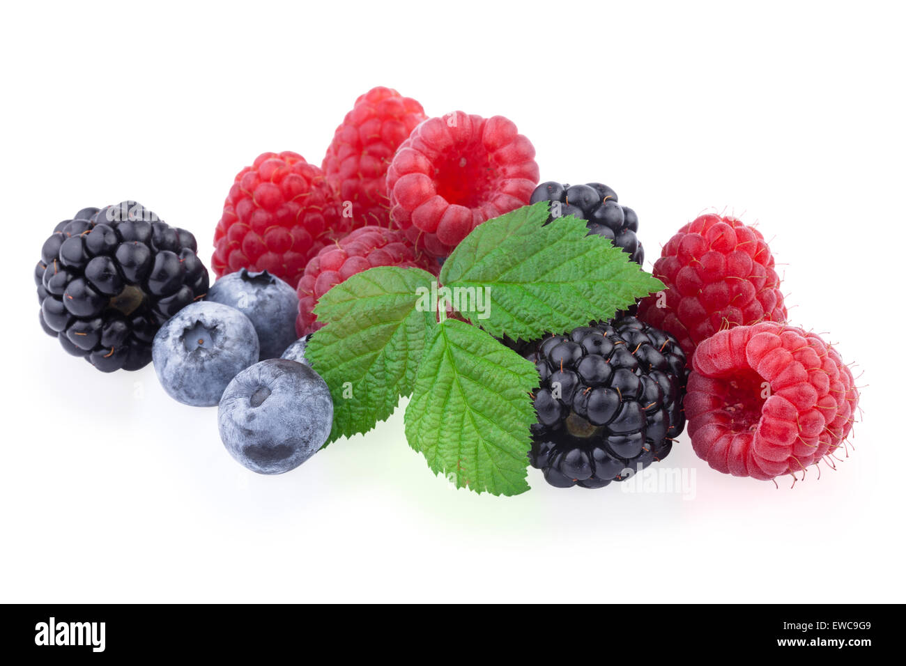 Fresh Berry mix Stock Photo