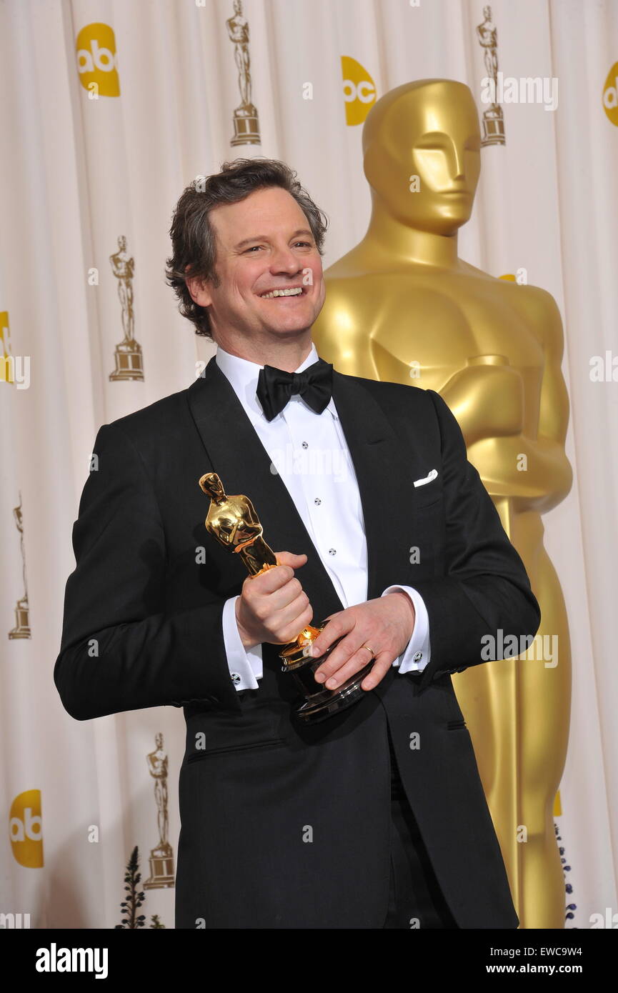 LOS ANGELES, CA - FEBRUARY 27, 2011: Colin Firth at the 83rd Academy Awards at the Kodak Theatre, Hollywood. Stock Photo
