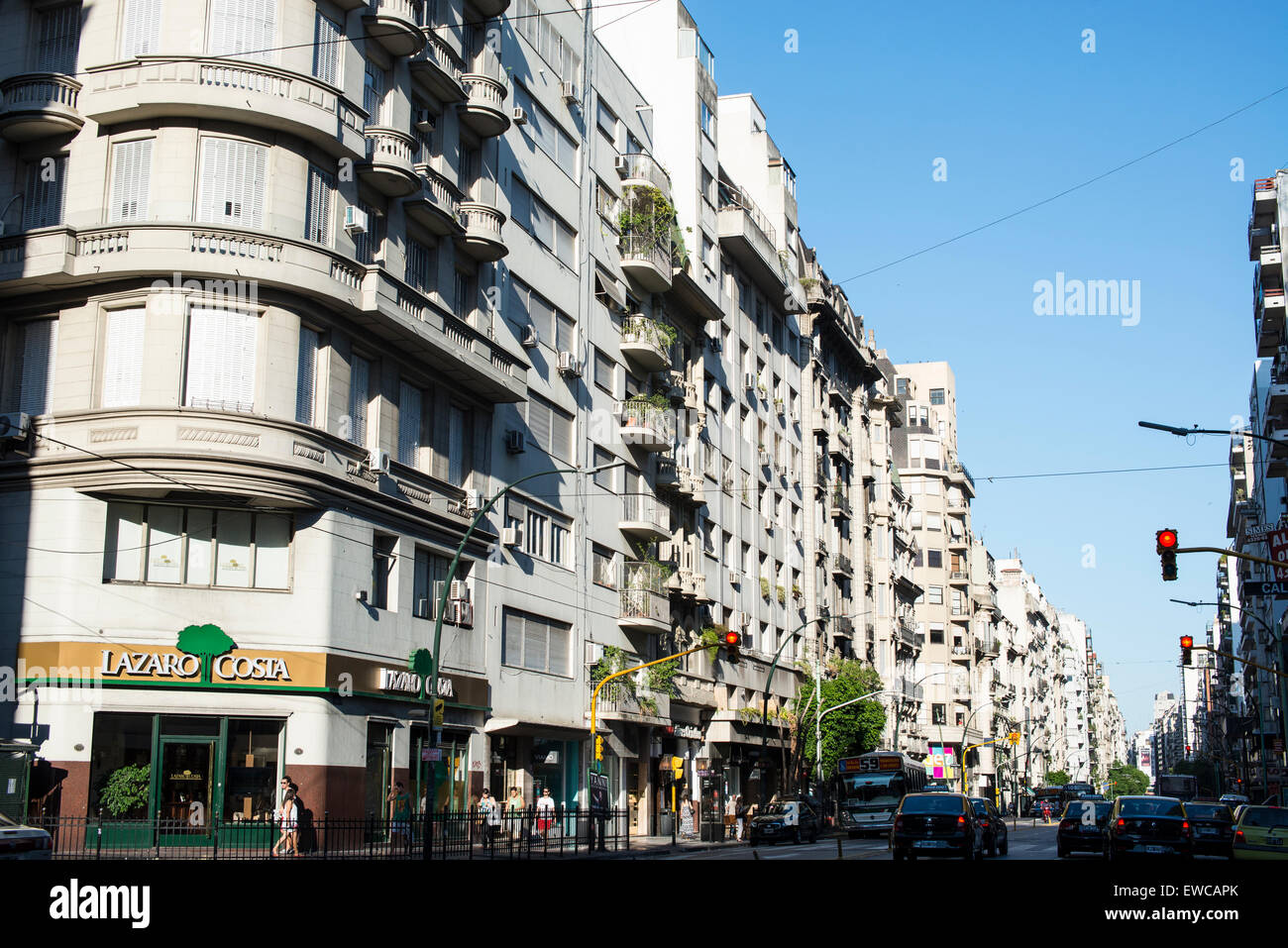 Residential apartment buildings, Buenos Aires Stock Photo