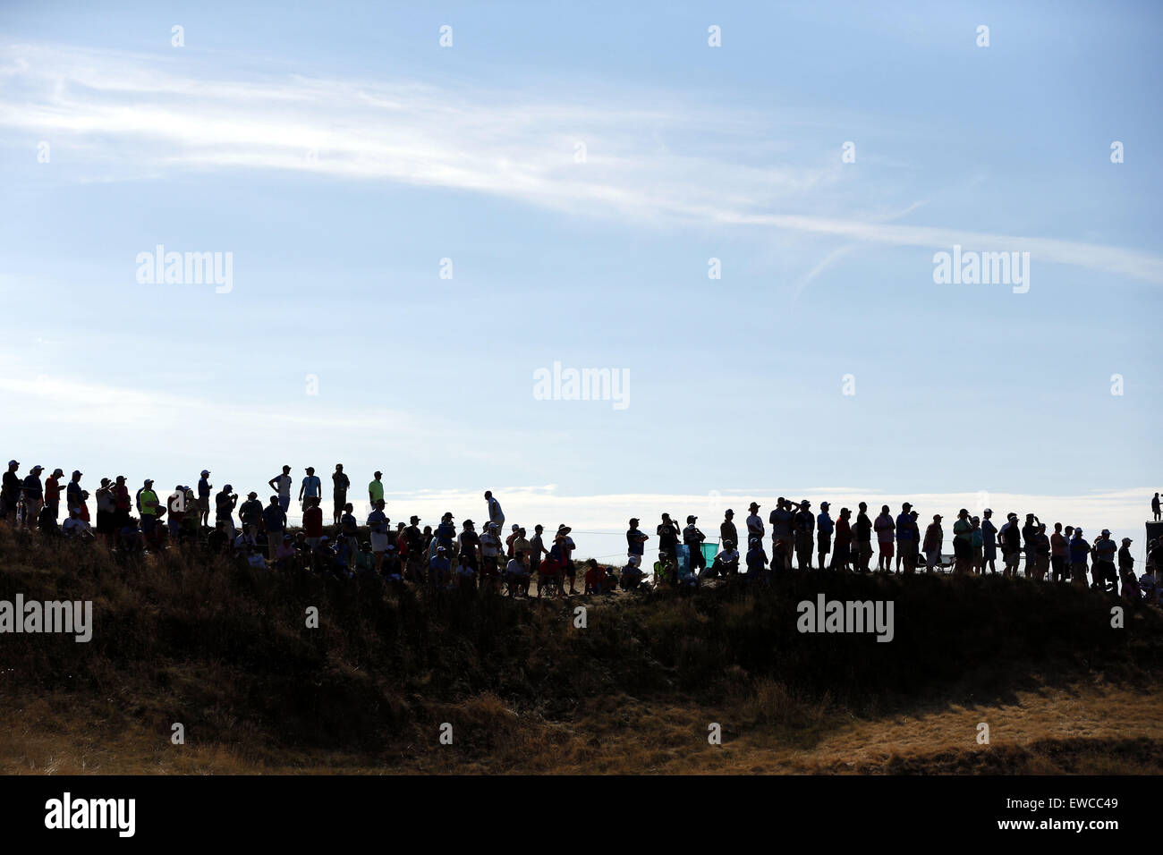 University Place, Washington, USA. 21st June, 2015. Fans Golf : General view during the final round of the 115th U.S. Open Championship at the Chambers Bay Golf Course in University Place, Washington, United States . © Koji Aoki/AFLO SPORT/Alamy Live News Stock Photo