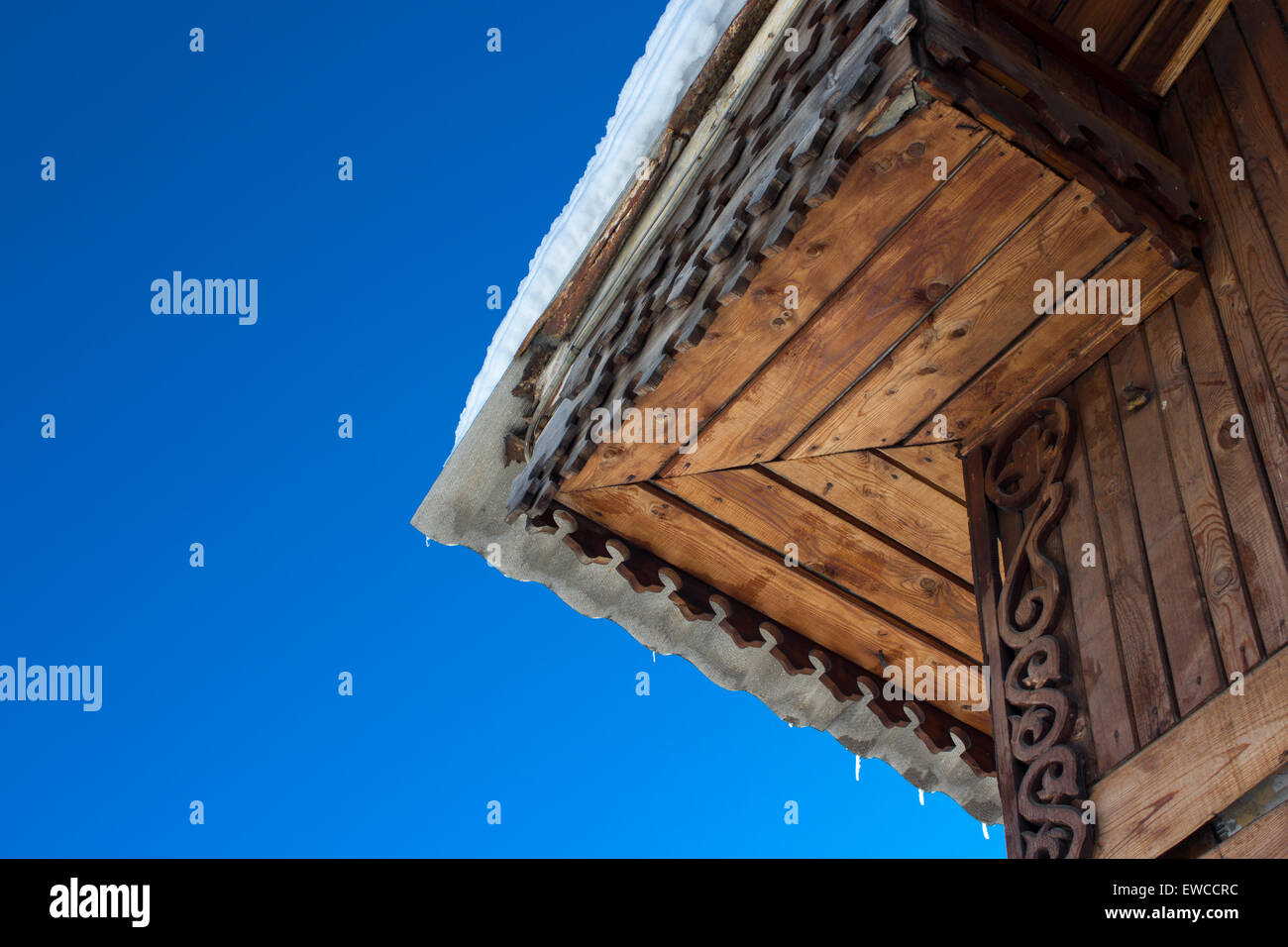The Old building with blue sky background Stock Photo - Alamy