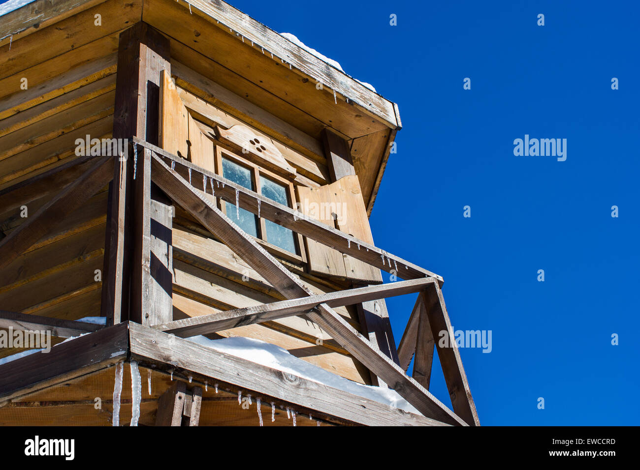The Old building with blue sky background Stock Photo - Alamy