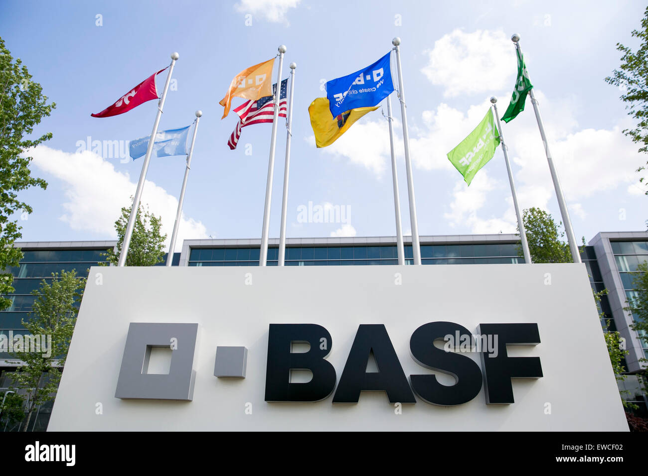 A logo sign outside of a facility occupied by BASF in Florham Park, New  Jersey Stock Photo - Alamy
