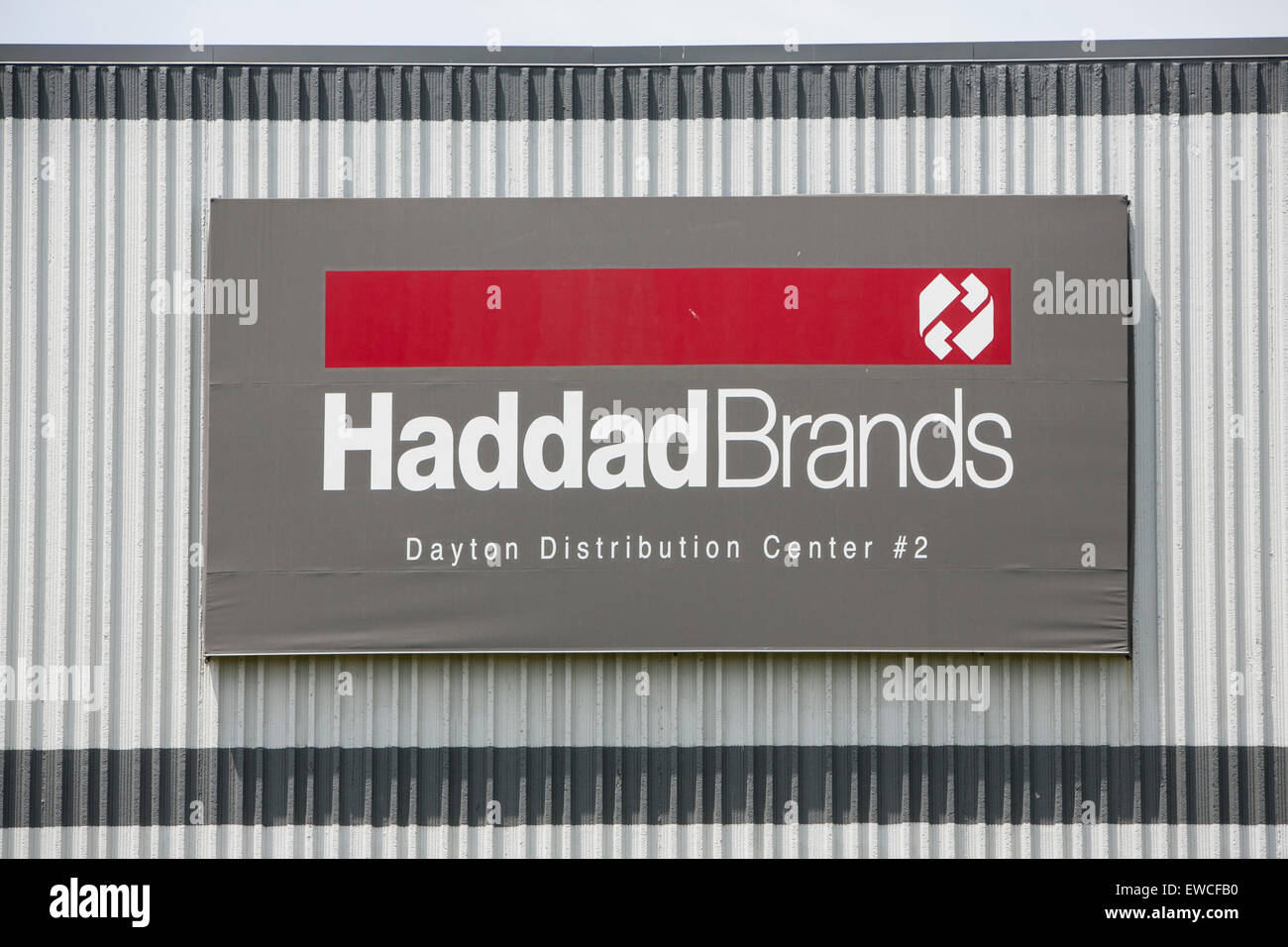 A logo sign outside of a facility occupied by Haddad in Cranbury, New
