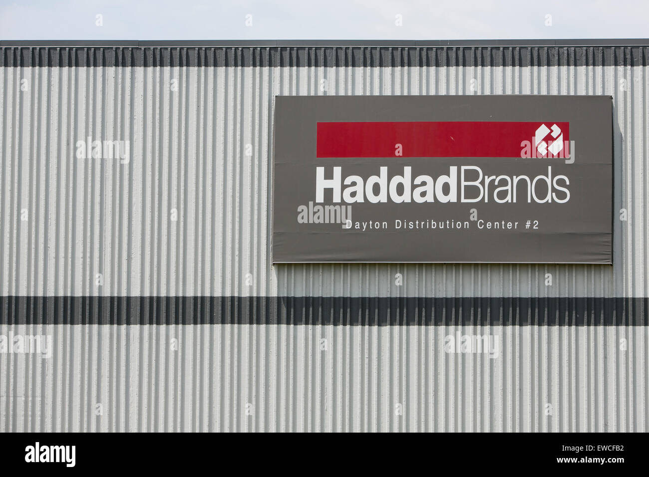 A logo sign outside of a facility occupied by Haddad in Cranbury, New
