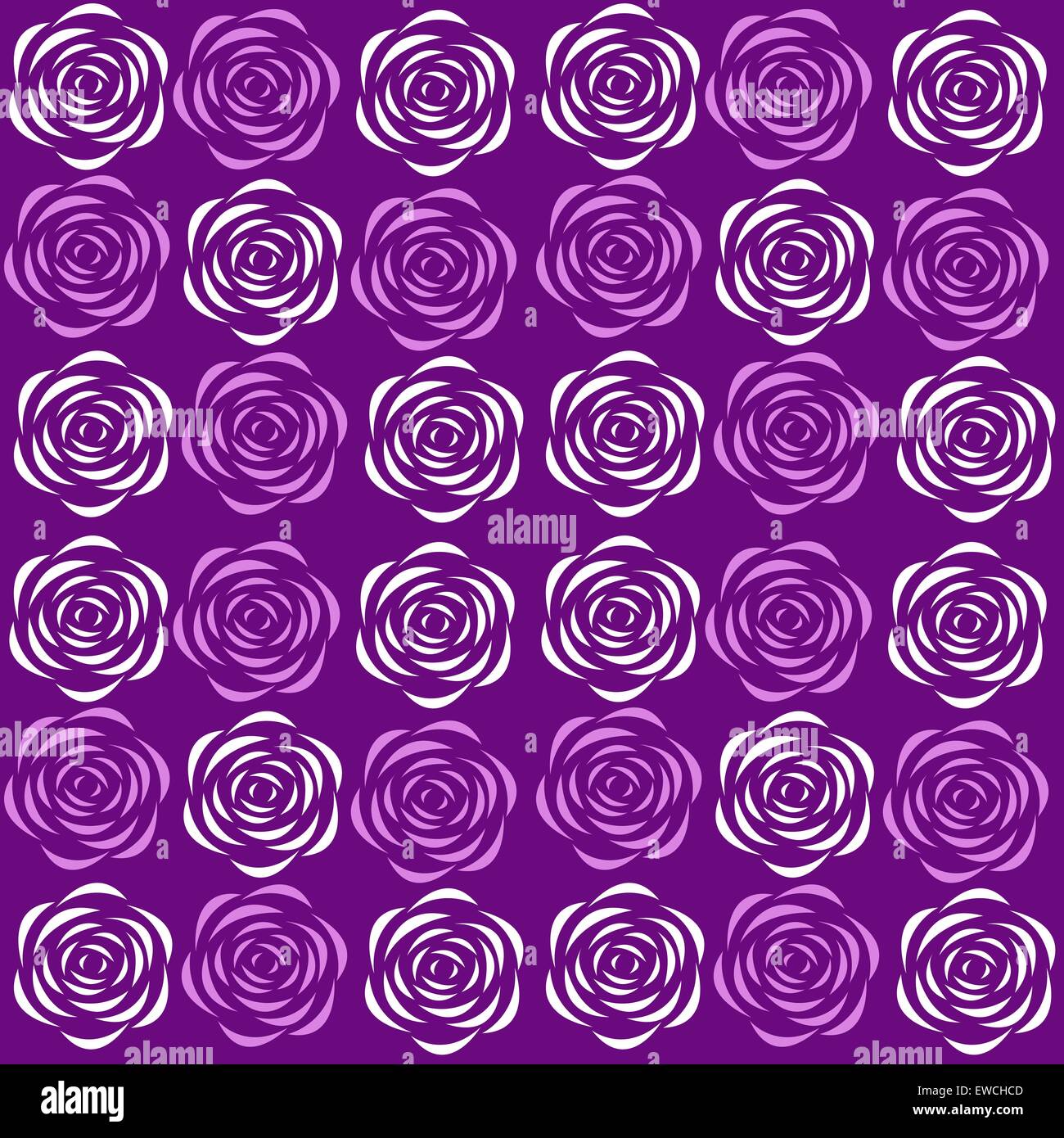 Purple Flowers Seamless Pattern Background Vector Stock Vector Image ...