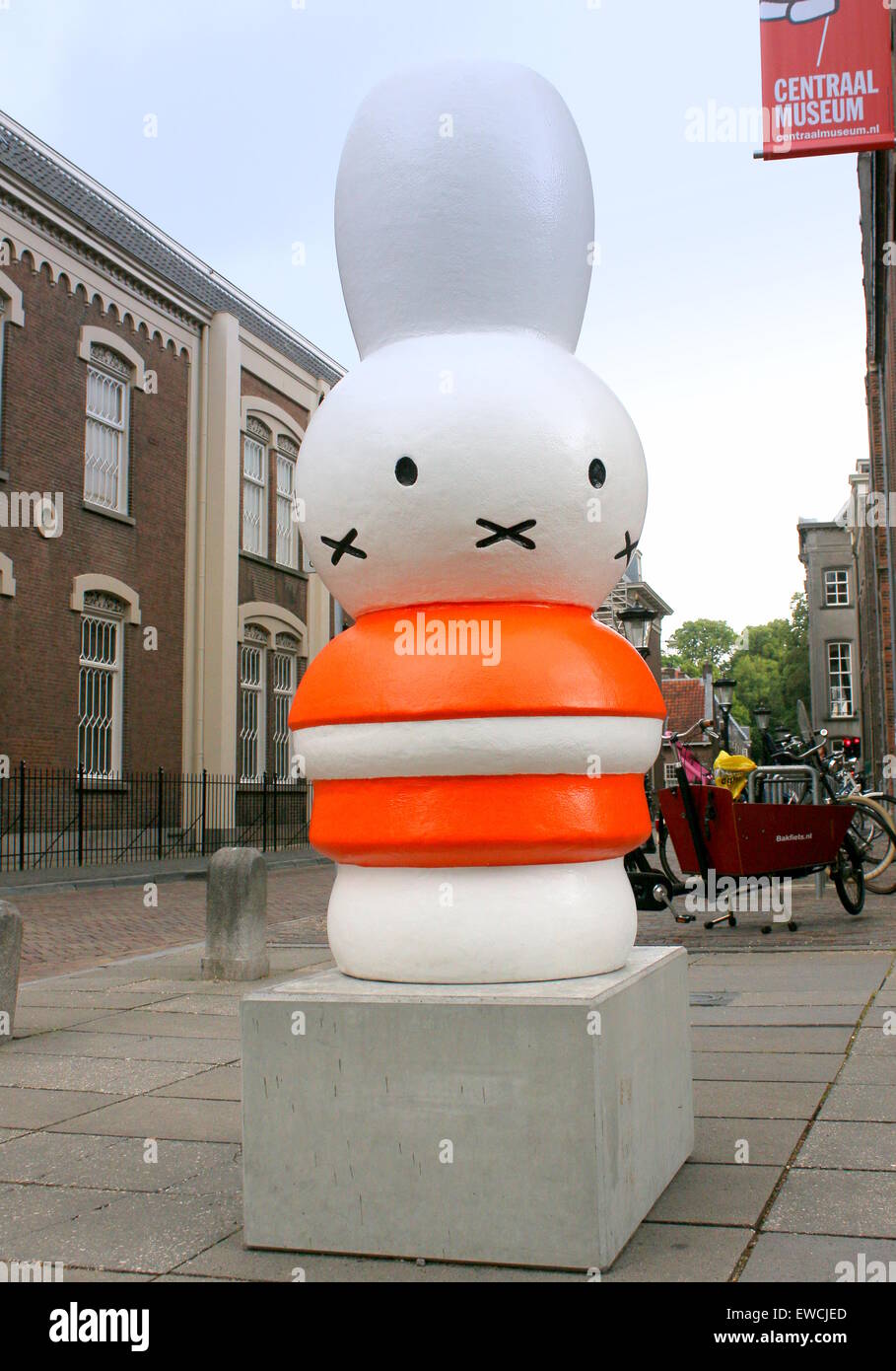 of Miffy (Nijntje) by Dick Bruna, part a current exhibition, celebrating Miffy's 60th birthday in Utrecht, Netherlands Stock Photo Alamy