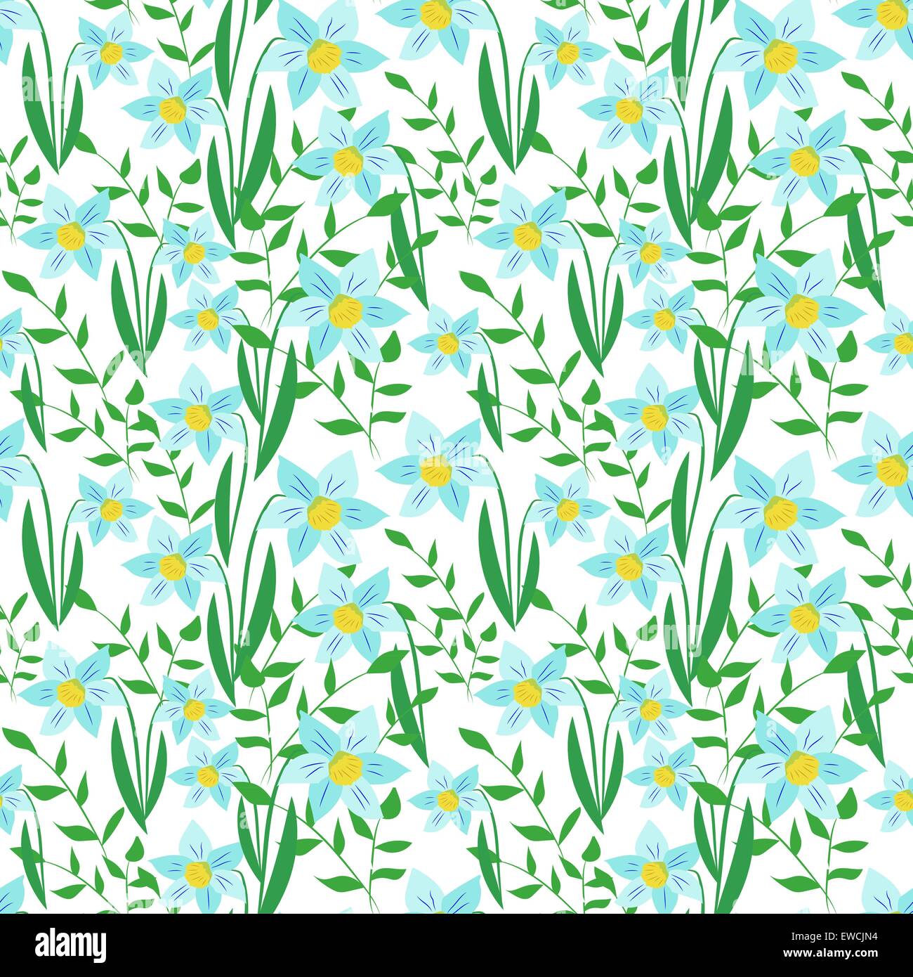 Flowers Colorful Seamless Pattern Background Vector Stock Vector Image ...