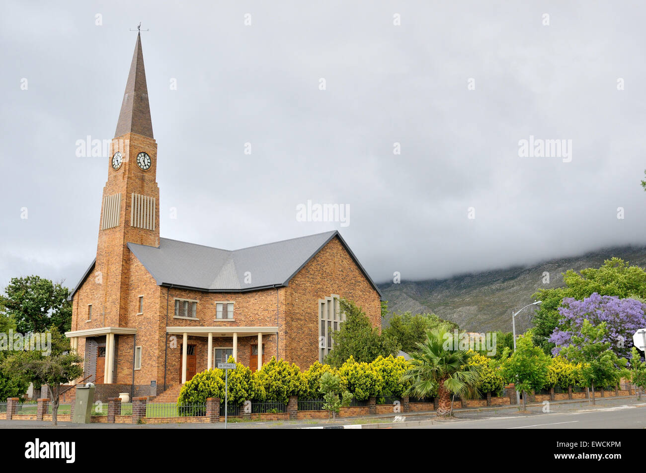 Dutch Reformed Church in Villiersdorp in the Western Cape Province of South Africa Stock Photo