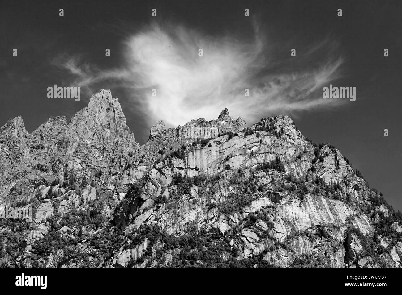Mountain swiss alps summer Black and White Stock Photos & Images - Alamy