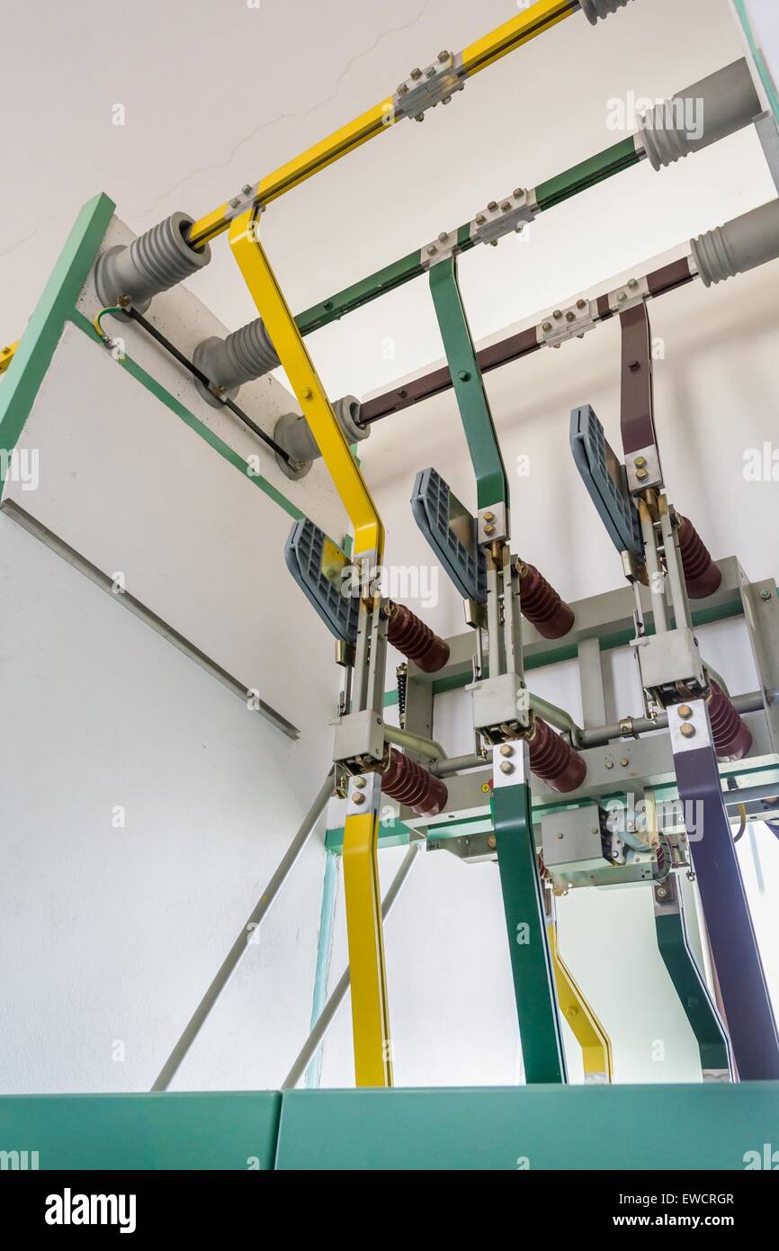 Electric connection lines Stock Photo Alamy