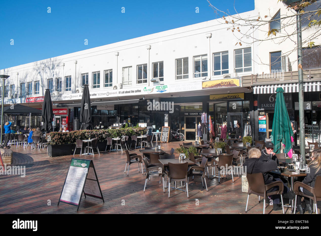Kingston Suburb Of Canberra And Its Cafes In Green Square Canberra Australian Capital Territory Australia Stock Photo Alamy