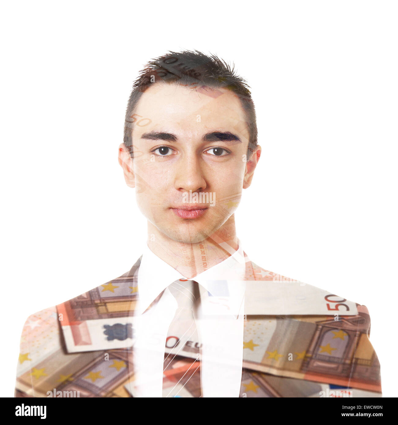 Double exposure portrait money hi-res stock photography and images - Alamy