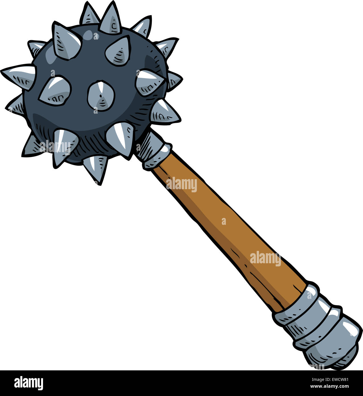 Mace Medieval Weapon Icon High Resolution Stock Photography and Images