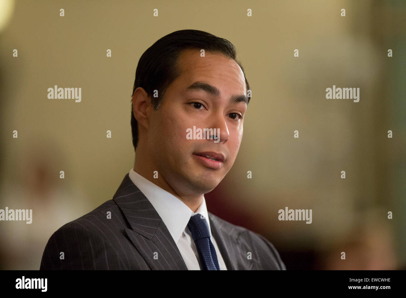 US Secretary of Housing and Urban Development Julián Castro during a