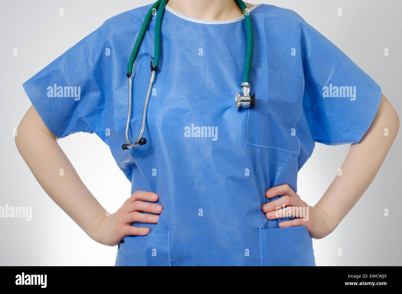 Nurse blue uniform hi-res stock photography and images - Alamy
