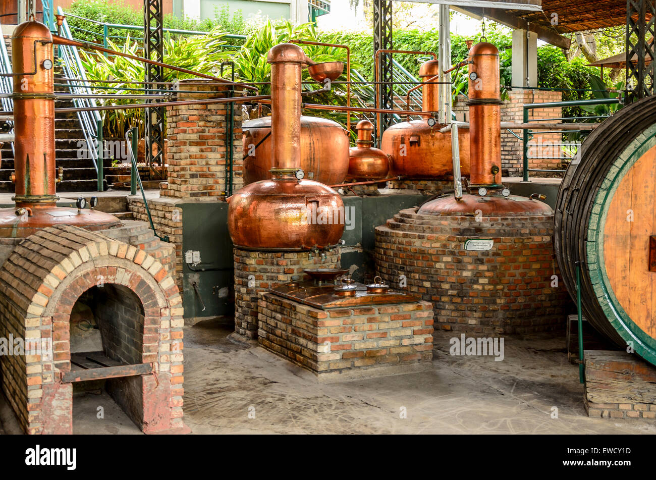 Vale verde,Betim ,Brazil ;equipment for the production of rum-  editorial Stock Photo