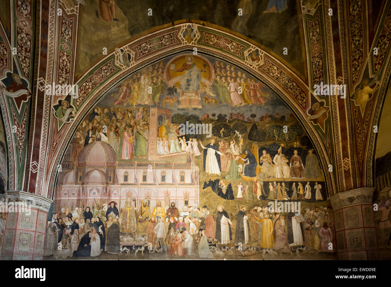 The triumph of the church, Spanish Chapel, Santa Maria Novella, Florence, Italy Stock Photo