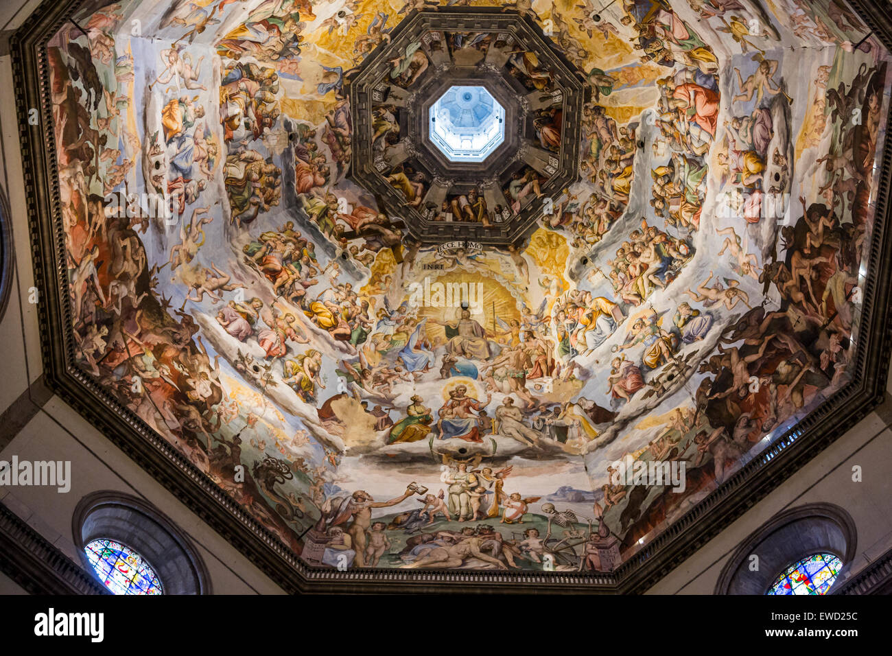 painting of the interior of the dome, Florence Cathedral, Italy Stock Photo  - Alamy