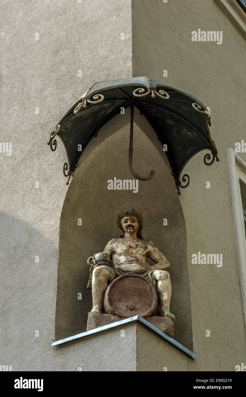 Bacchus or Dionysus statue. Maribor Slovenia Stock Photo