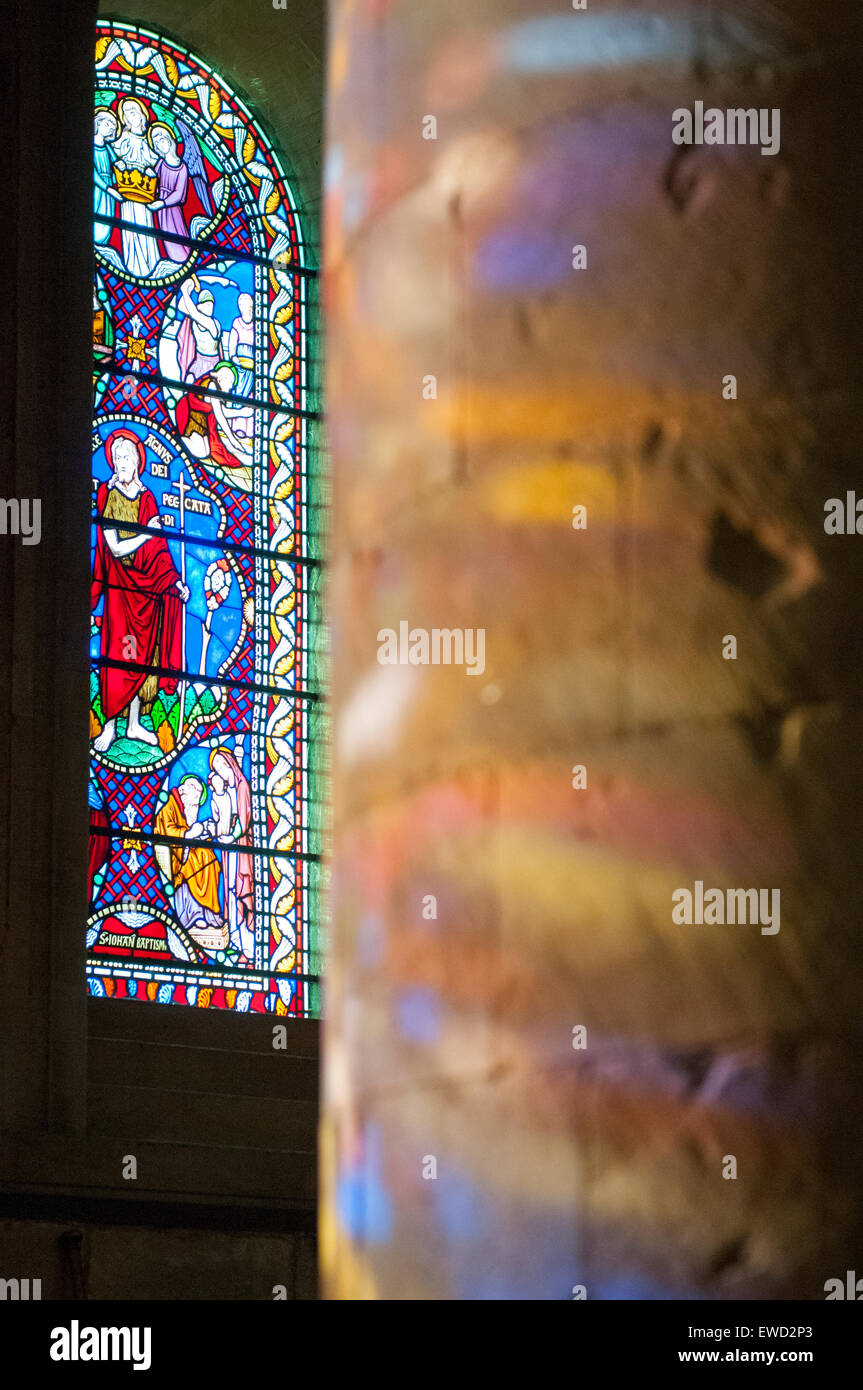 Stained glass window inside Southwell Minster in Nottinghamshire, England UK Stock Photo Alamy