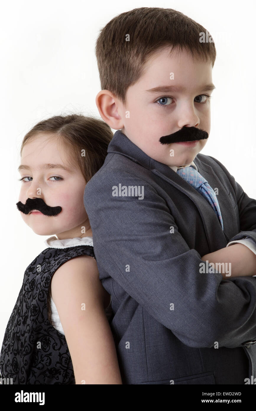 Funny kids mustache kid hires stock photography and images Alamy