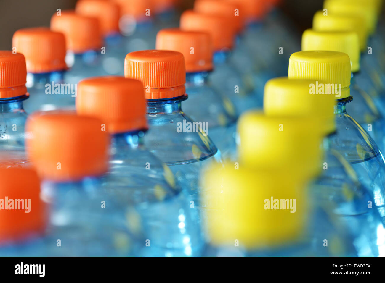 Plastic bottles Stock Photo