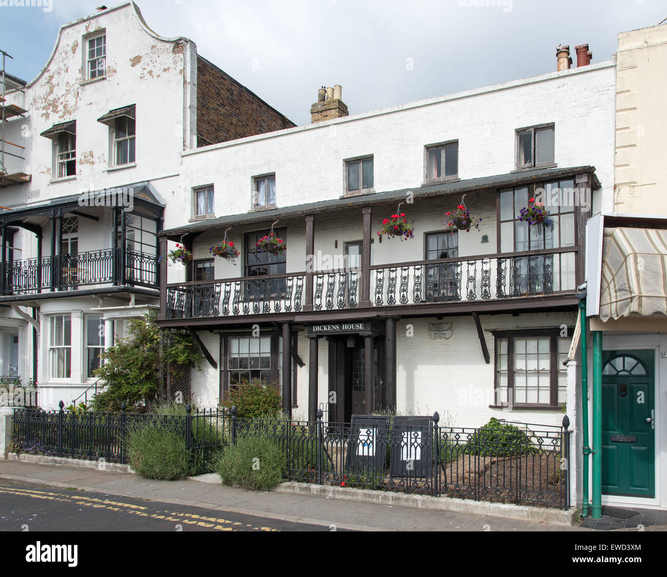 Dickens House at Broadstairs, Kent, Uk. Now houses a Dickens Museum