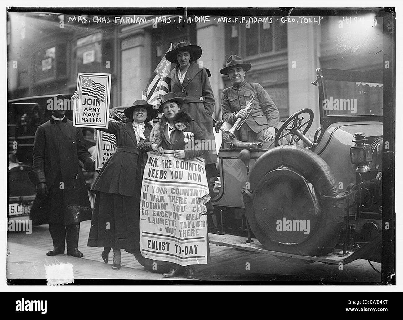 Mrs Chas Farnam, Mrs FH Dike, Mrs FP Adams Stock Photo Alamy
